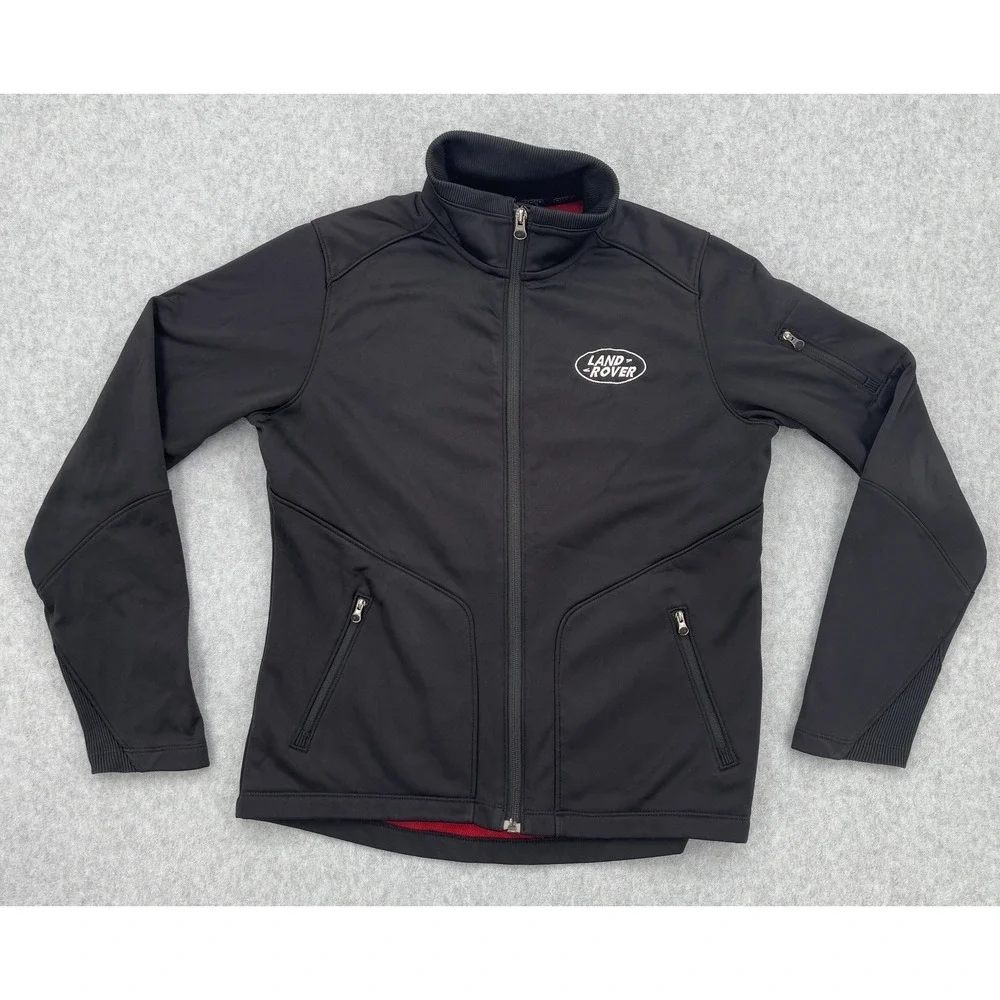 Land‎ Rover Ogio Soft Shell Jacket Black Full Zip Logo Men's Small